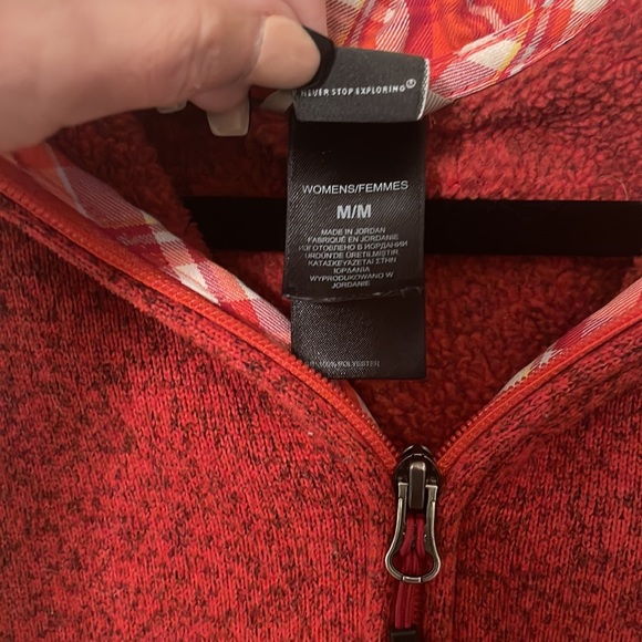 Northface Red & Plaid Vest Sz Med - Picture 3 of 5